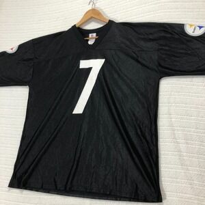 NFL Ben Roethlisberger #7 Steelers Jersey Football Black Mens‎ 2XL